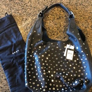 DKNY Leather Studded Handbag
